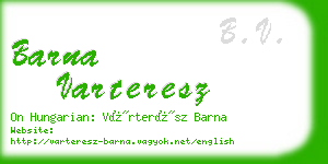 barna varteresz business card